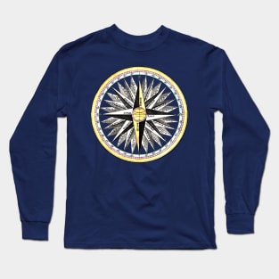 Compass Rose Navigation Eighteenth Century Long Sleeve T-Shirt